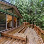 Backyard Wood Wrap Around Porch 