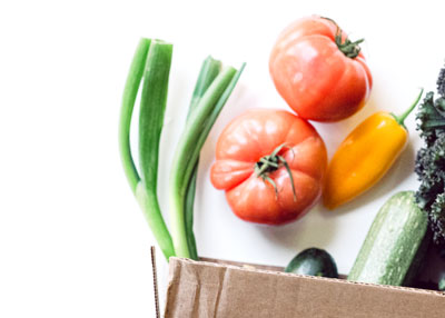 variety of vegetables on a white background