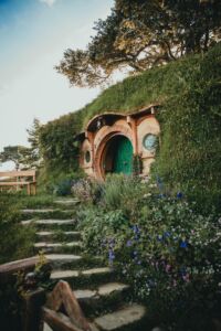 Small Hobbit staircase leading to house