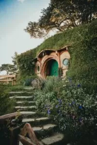 Small Hobbit staircase leading to house