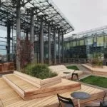 Large Commercial Wood Deck