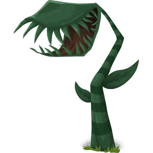 Venus Fly Trap Cartoon Cartoon of a hungry Venus fly trap