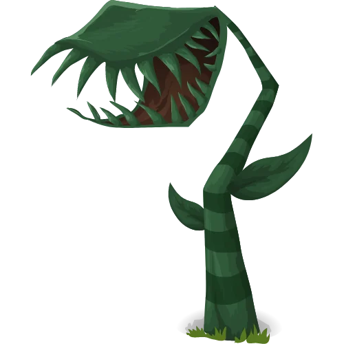 Venus Fly Trap Cartoon Cartoon of a hungry Venus fly trap