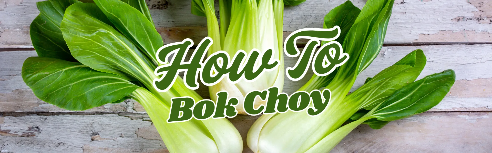 How To Bok Choy